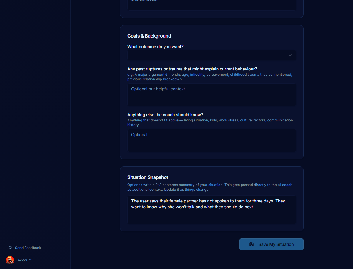 My Situation — Summary